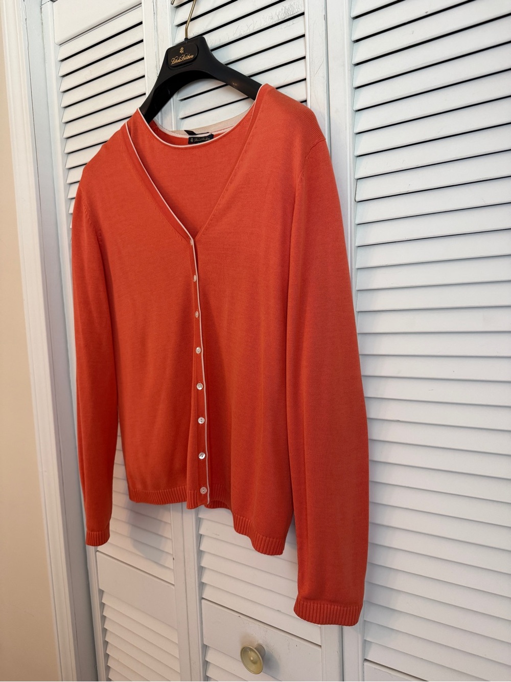 Brooks Brothers Silk Cardigan Sweater Set Large Country Club Old Money Preppy - Picture 2 of 8
